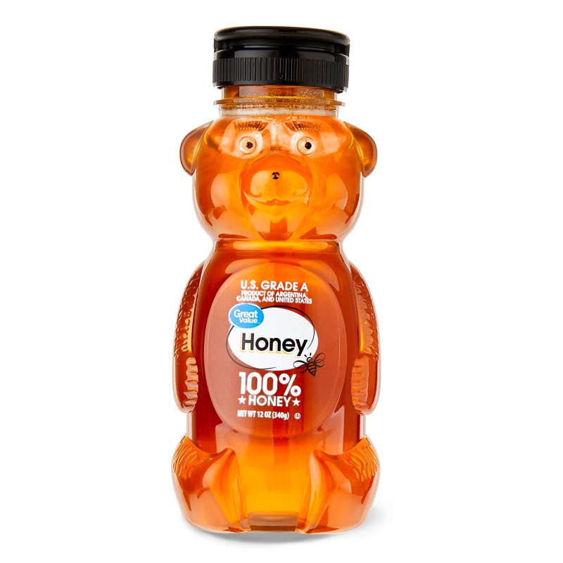 Great Value Honey 12 oz Plastic Bear