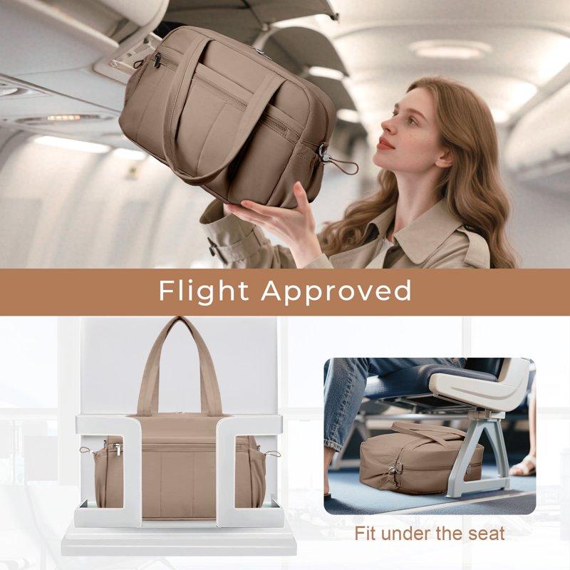 Gynky Gym Bag Travel Duffle Bag For Women Carry On Overnight Bag With Wet Pocket Lightweight Water Resistant Weekender Duffel Bag Hospital Bags For Labor Delivery Camel