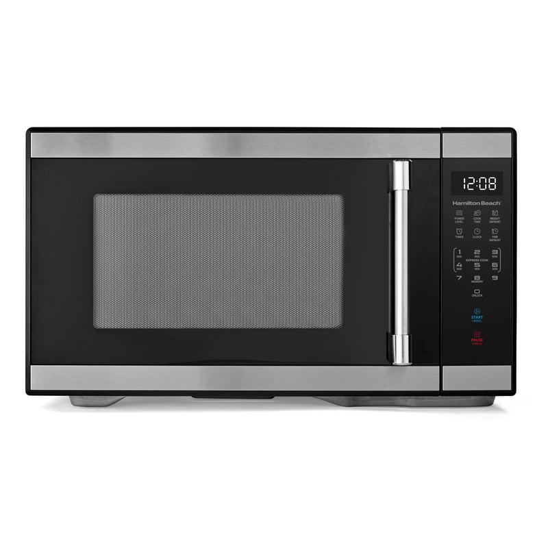 Hamilton Beach 1.1 cu ft Countertop Microwave Oven Black and Stainless Steel