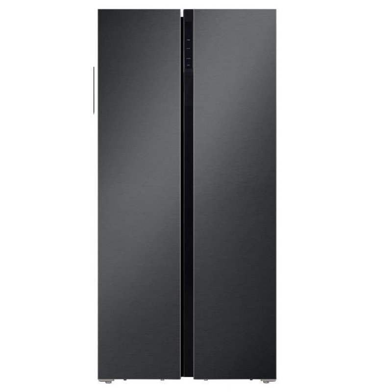 Hamilton Beach Counter Depth 20.6 Cu. Ft. Side by Side Refrigerator Black Stainless