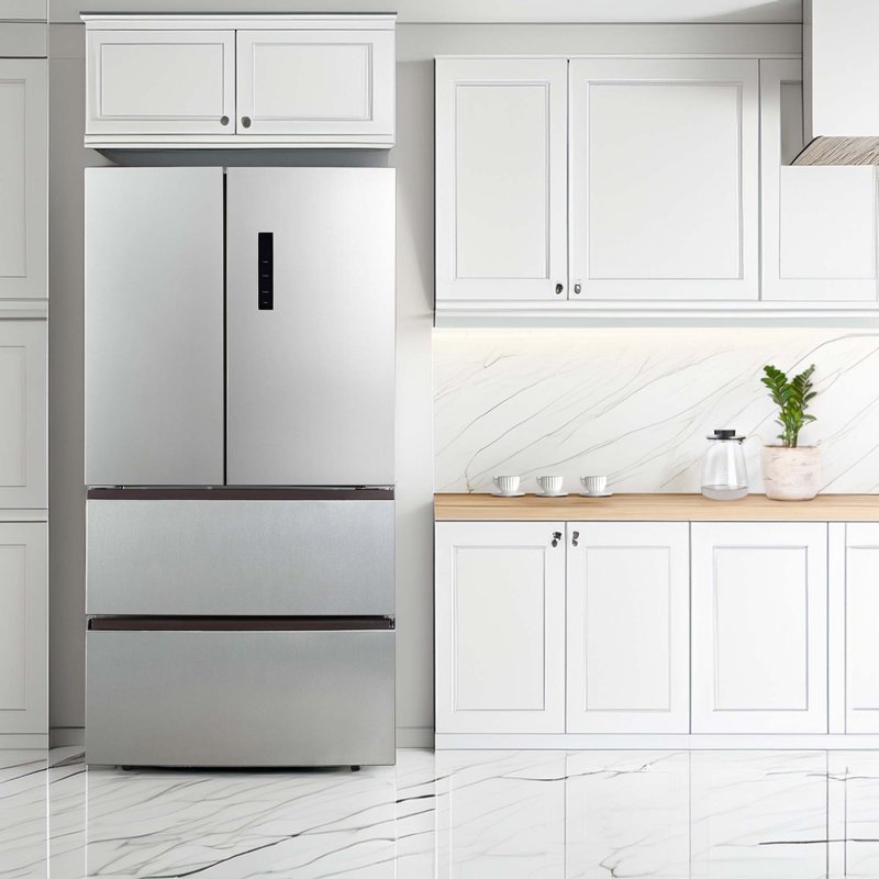 Hamilton Beach Digital Temperature Control Refrigerator Platinum Silver