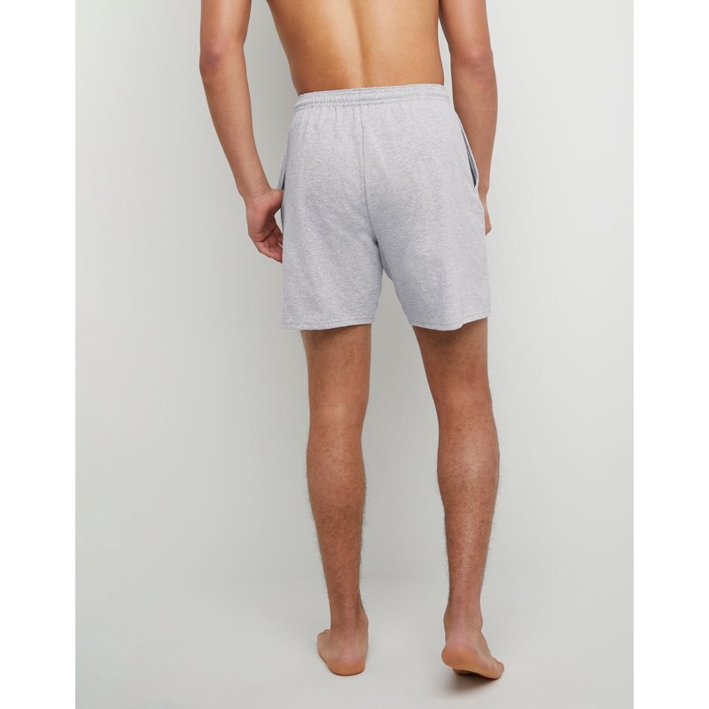 Hanes Essentials Men's Cotton Shorts With Pockets 7.5" Light Steel 3XL