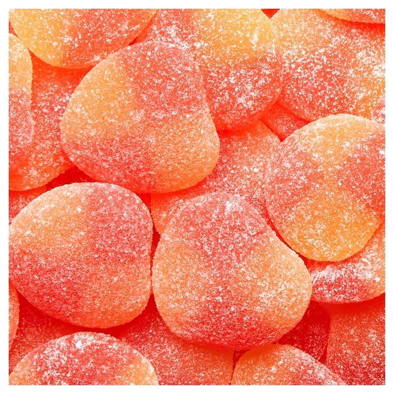 HARIBO Peaches Gummies Fruity Peach Flavor Gummy Candy 8oz Share Size Bag