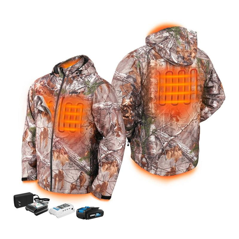 HART 20-Volt Heated Jacket Kit Realtree Xtra Camouflage Male Medium (1) 1.5Ah Lithium-Ion Battery