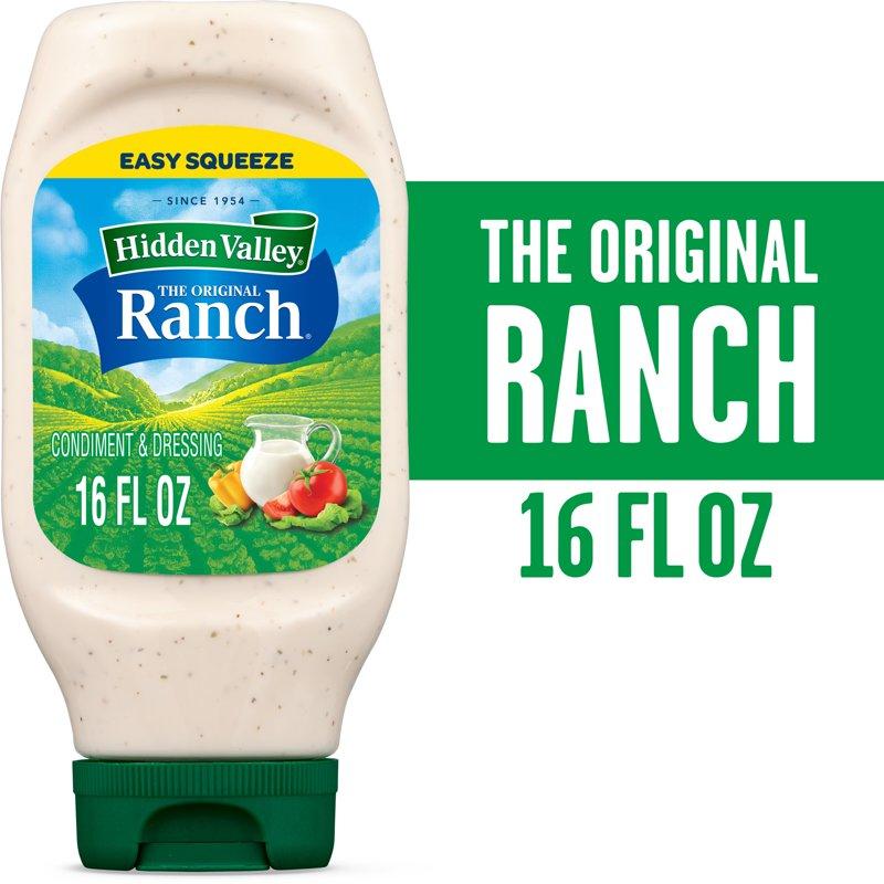 Hidden Valley Original Ranch Salad Dressing and Topping 16 Ounce Bottle Hidden Valley Original Ranch Salad Dressing and Topping 16 Ounce Bottle