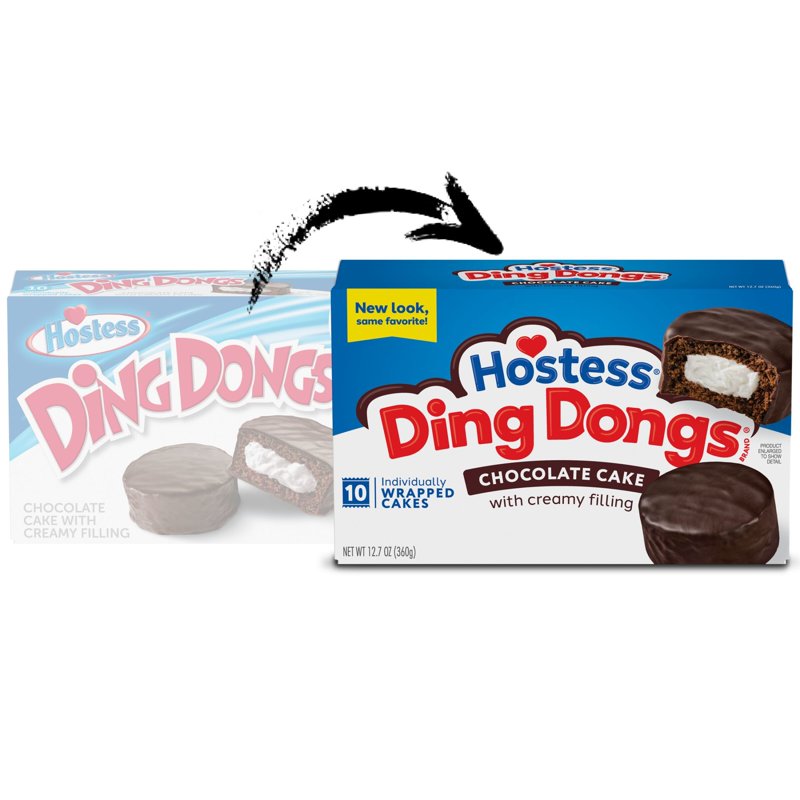 Hostess Ding Dongs Snack Cakes Chocolate Flavor 12.7 Oz Box (10 Ct.)