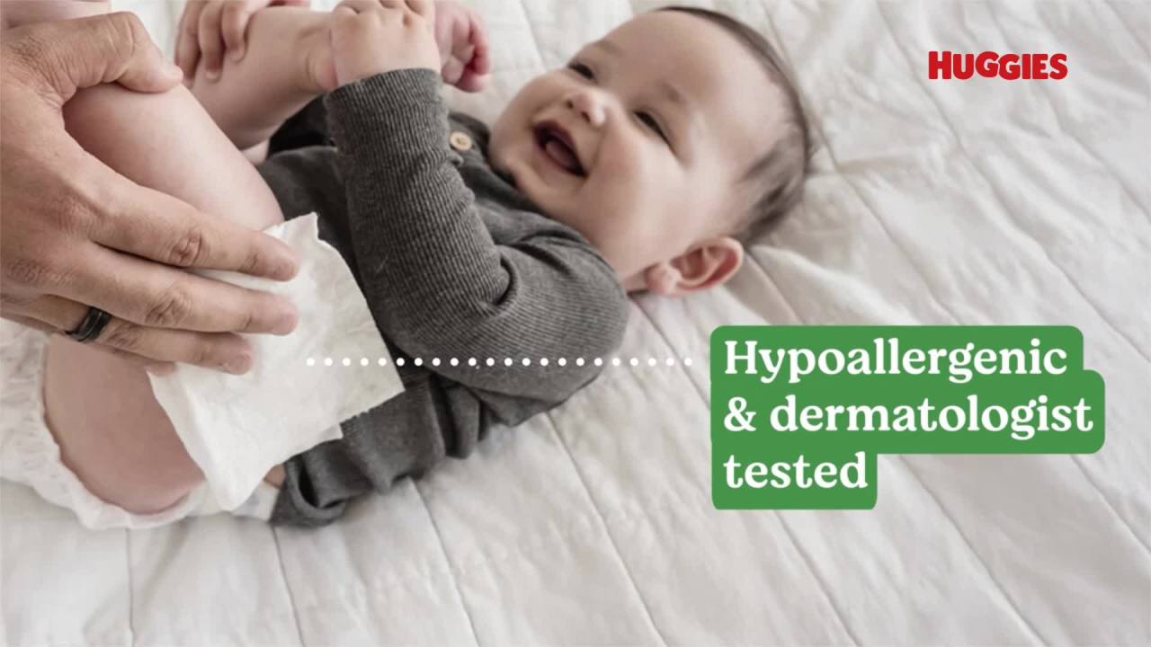 Huggies Natural Care Sensitive Baby Wipes Unscented 3 Pack 168 Total Count (Select For More)