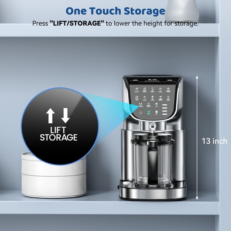 Ice Cream Maker 11-in-1 Frozen Treat Maker For Gelato Sorbet Milkshakes Mix-ins 3 Pcs 19oz Pints Brushless Motor Ice Cream Recipes (Silver)