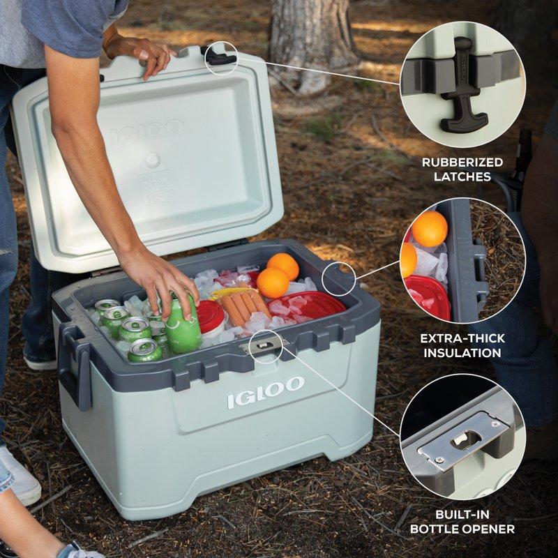 Igloo 50 QT Overland Ice Chest Cooler Green
