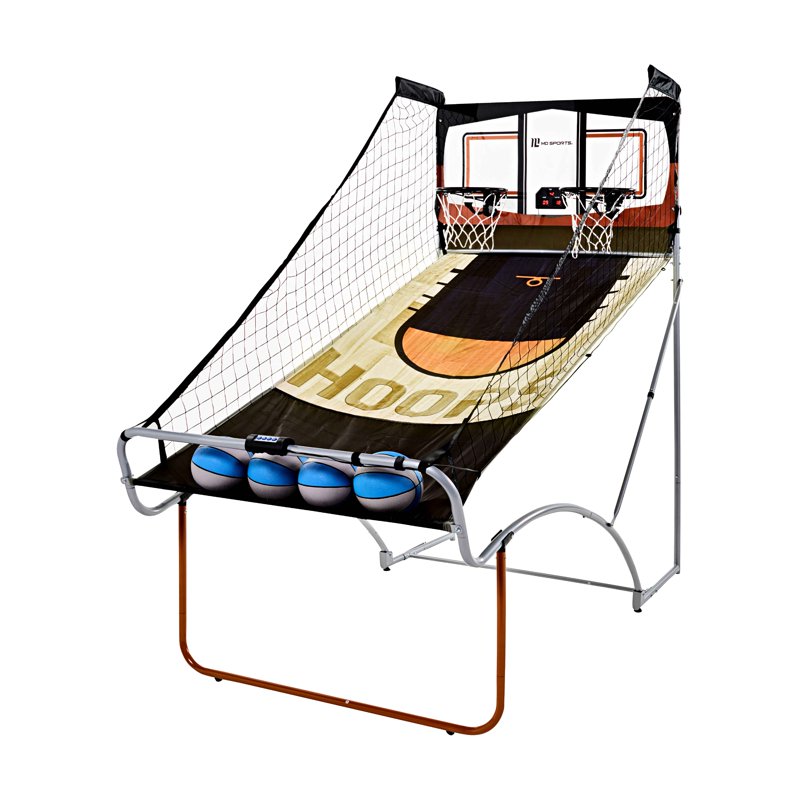Indoor Arcade Basketball Game 2 Player Dual Shot with Shatterproof Backboard and LED Electronic Scoring by MD Sports