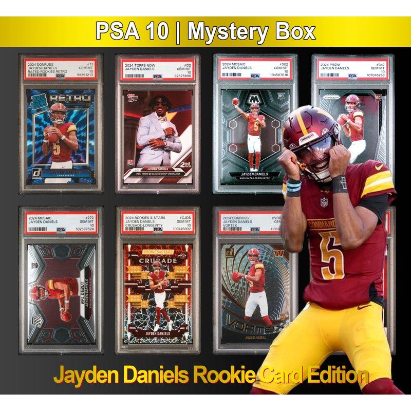 Jayden Daniels PSA 10 Graded Football Rookie Card Mystery Pack
