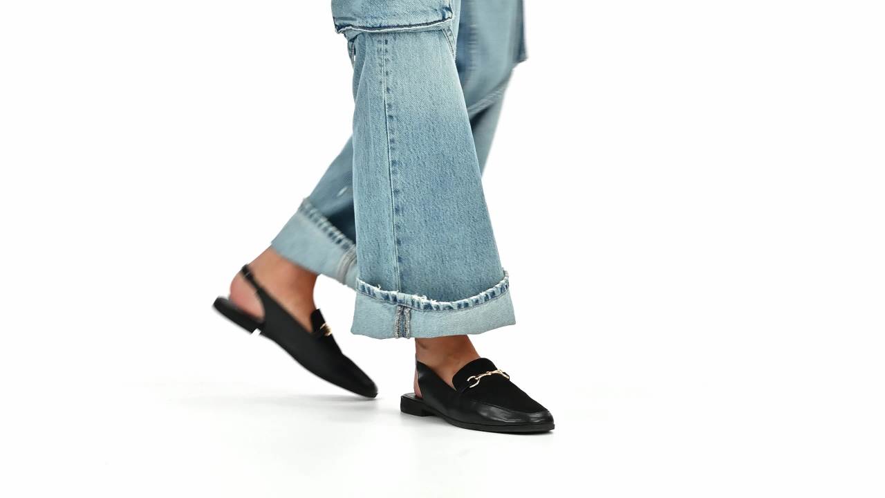 Journee Womens Lainey Sling Back Square Toe Flats