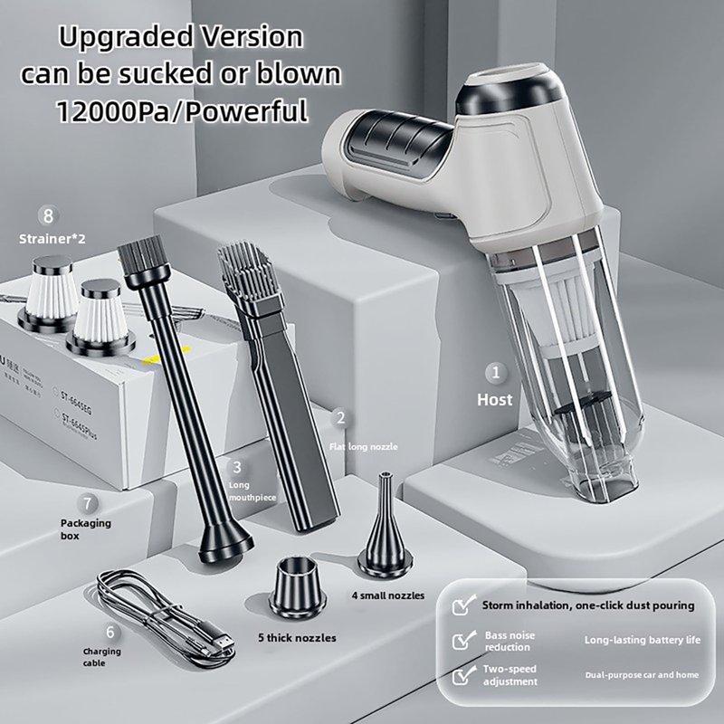Juyafio Car Vacuum Cleaner Cordless 120W/12000PA Powerful Sutions Multi Functional Handheld Vacuum Lightweight For Car Home