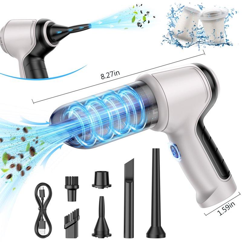 Juyafio Car Vacuum Cleaner Cordless 120W/12000PA Powerful Sutions Multi Functional Handheld Vacuum Lightweight For Car Home