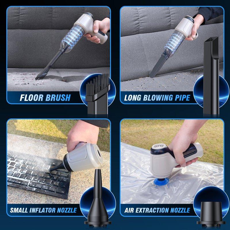 Juyafio Car Vacuum Cleaner Cordless 120W/12000PA Powerful Sutions Multi Functional Handheld Vacuum Lightweight For Car Home