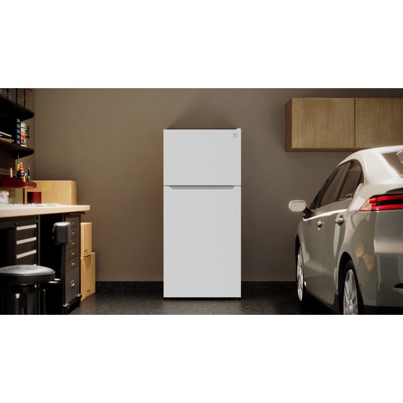 Kenmore 30" 20.2 Cu. Ft. Capacity Standard Refrigerator With Top Freezer Adjustable Shelves White