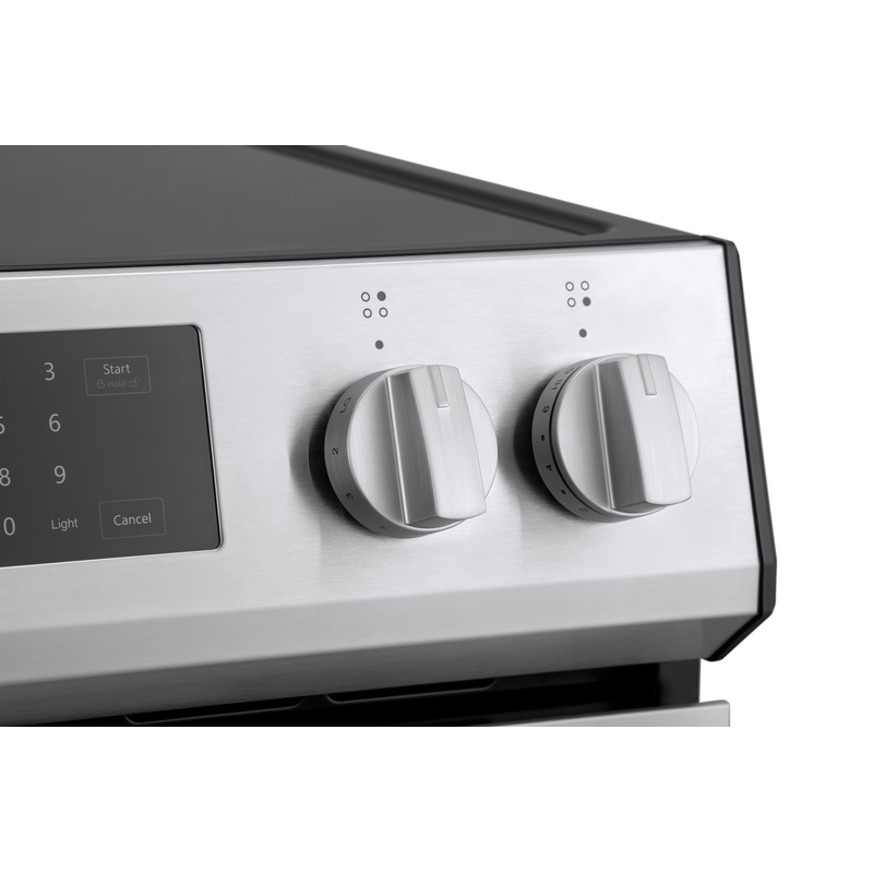 Kenmore 5.6 Cu. Ft. Front-Control 5 Element Electric Range Stove 240 Volts With Dual Ring Elements Steam Clean Precision Set Controls