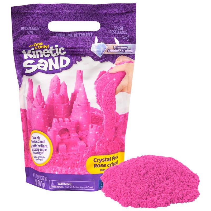 Kinetic Sand 2lb Crystal Pink Shimmer Play Sand (Packaging May Vary)