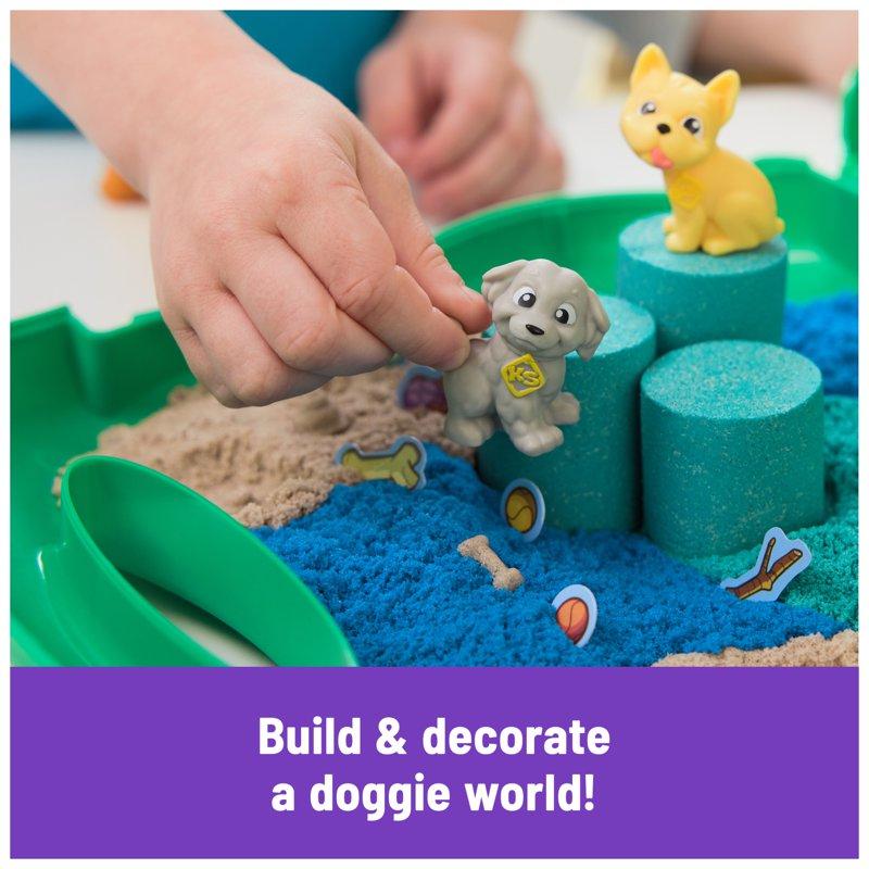 Kinetic Sand Diggin’ Dog Park Set With 1.5lbs Play Sand & Tools