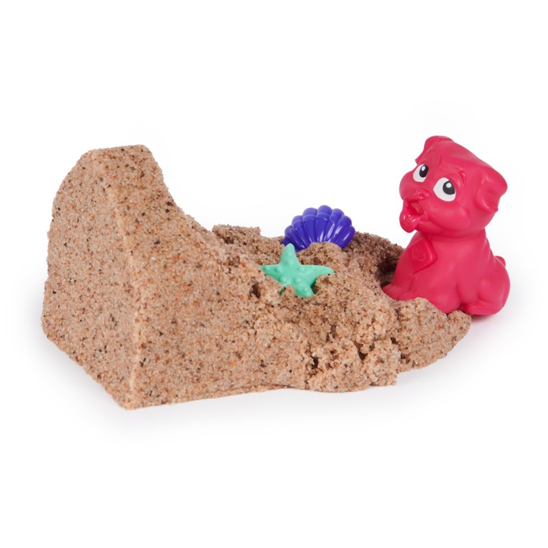Kinetic Sand Doggie Dig With Surprise Multipurpose Dog Tool 6oz Beach Sand And Play Sand Storage (Styles May Vary) Sensory Toys For Kids