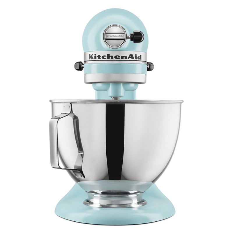 KitchenAid Deluxe Series 4.5 Quart Tilt-Head Stand Mixer With Stainless Bowl Mineral Water Blue KSM97MI