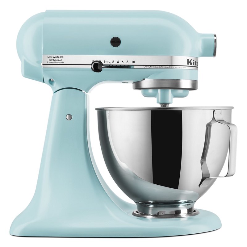 KitchenAid Deluxe Series 4.5 Quart Tilt-Head Stand Mixer with Stainless Bowl Mineral Water Blue KSM97MI KitchenAid Deluxe Series 4.5 Quart Tilt-Head Stand Mixer with Stainless Bowl Mineral Water Blue KSM97MI