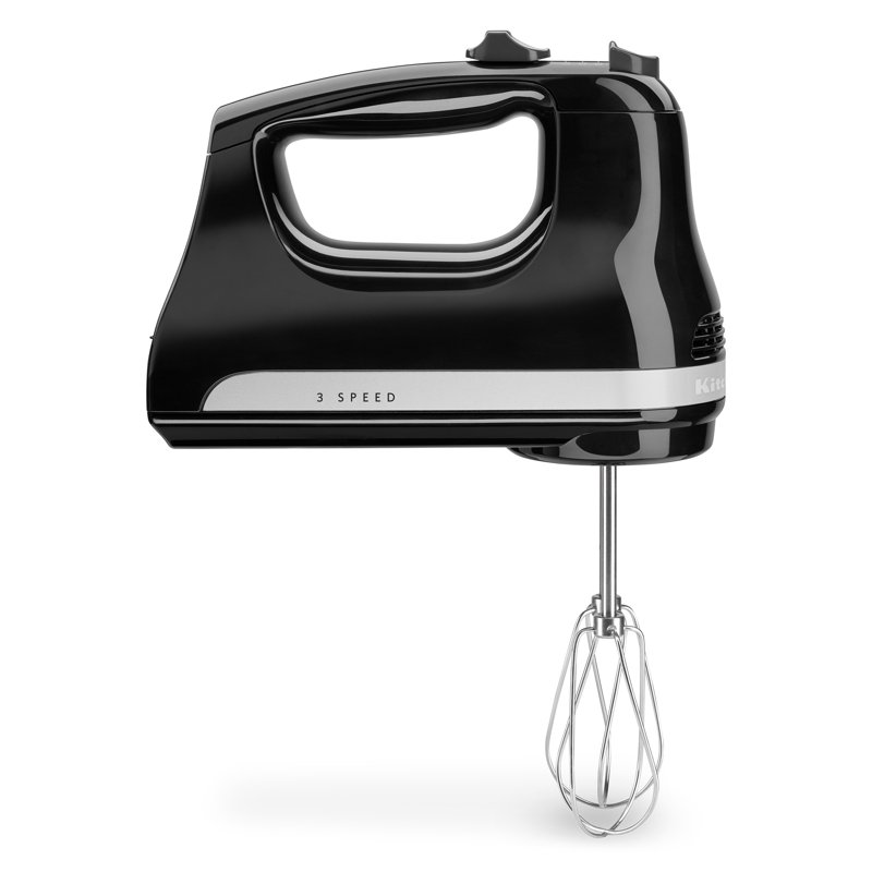 KitchenAid Ultra Power 3-Speed Hand Mixer Black KHM312OB