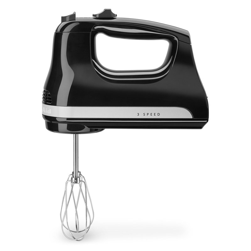 KitchenAid Ultra Power 3-Speed Hand Mixer Black KHM312OB