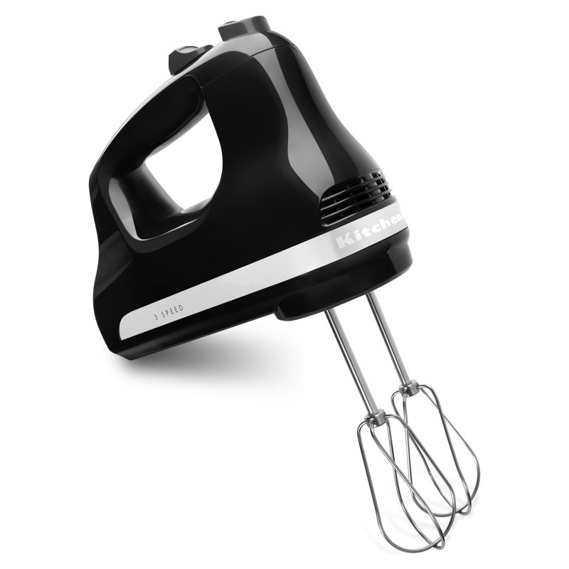 KitchenAid Ultra Power 3-Speed Hand Mixer Black KHM312OB