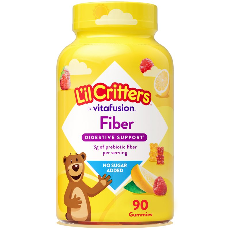 L’il Critters Digestive Support Childrens Fiber Supplement Gummies Mixed Fruit Flavor 90 Count