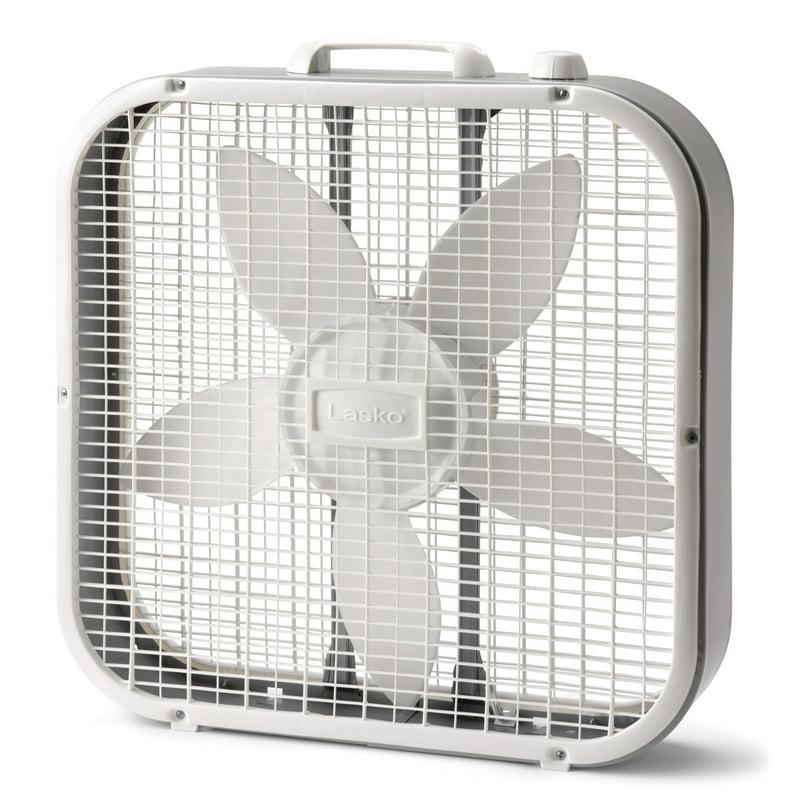 Lasko 20" Classic Box Fan with Weather-Resistant Motor 3 Speeds 22.5" H White B20200 New