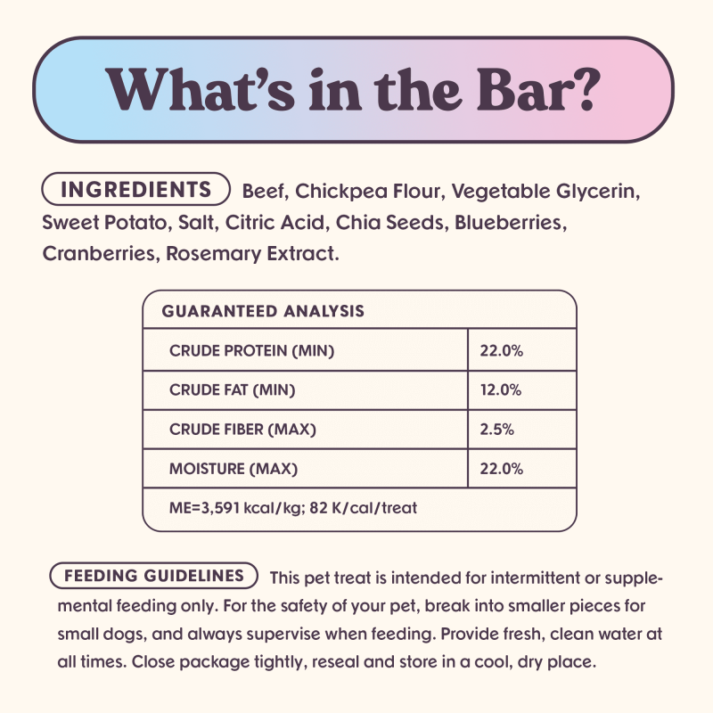 Leash & Load Beef Superfood Jerky Bars 16oz