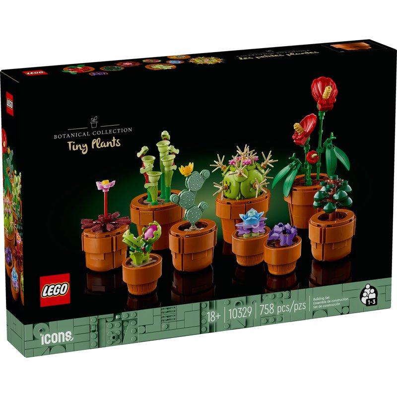 LEGO Botanicals Tiny Plants - Artificial Fake Indoor Plant Building Set For Home Kitchen Desk Decoration Adults Ages 18+ - Gift For Graduation - 10329