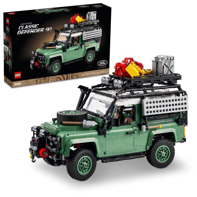 LEGO Icons Land Rover Classic Defender 90 Model Car Building Set Off-Road Icon Makes a Great Gift for Classic Car Lovers 10317