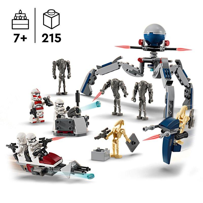 LEGO Star Wars: The Clone Wars & The Mandalorian Gift Set - Contains 3 Sets In 1 Box - Perfect Gift For Star Wars Fans Ages 7+ - 66804