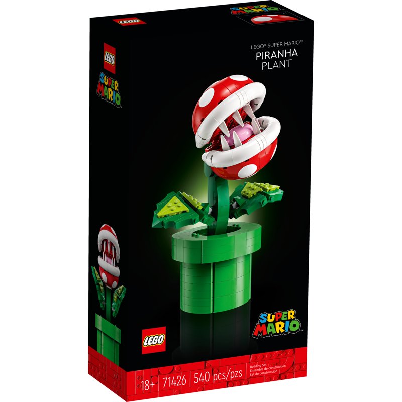 LEGO Super Mario Piranha Plant Building Sets For Adults - Mario Collectible For Men & Women Ages 18+ Years - Gift For Christmas - Bedroom Office Or Book Shelf Decor - 71426