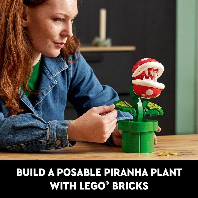 LEGO Super Mario Piranha Plant Building Sets For Adults - Mario Collectible For Men & Women Ages 18+ Years - Gift For Christmas - Bedroom Office Or Book Shelf Decor - 71426