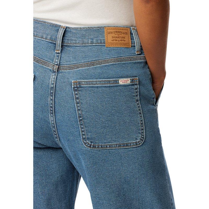 Levi Strauss Signature Women's And Women's Plus Heritage Loose Straight Trouser Jeans Sizes 0-28