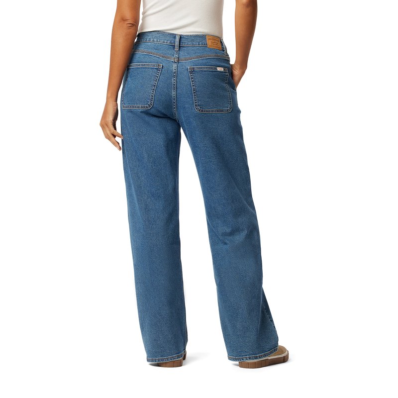 Levi Strauss Signature Women's And Women's Plus Heritage Loose Straight Trouser Jeans Sizes 0-28