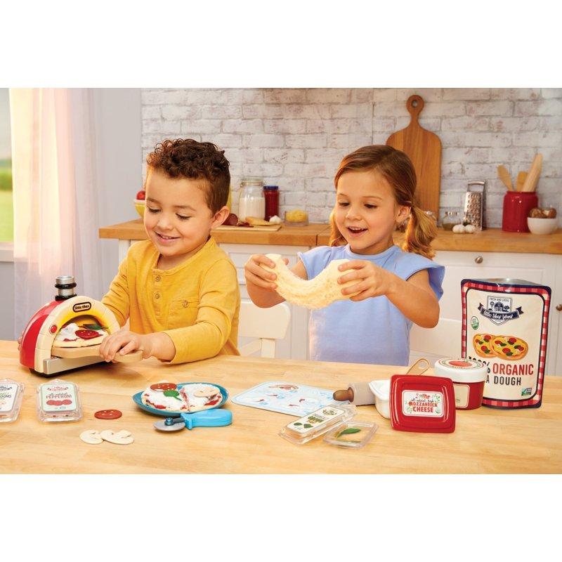 Little Tikes Creative Chefs Pizza Kit With Special Make-It Mix Play Sand 18+ Accessories Realistic Pretend Play Chef Boys Girls Ages 3+
