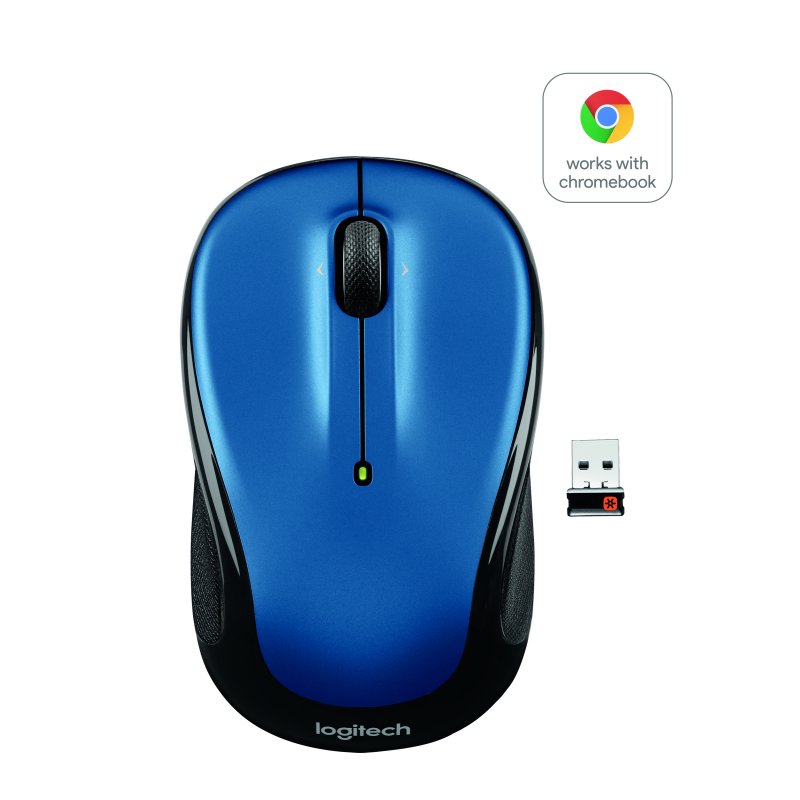 Logitech Compact Wireless Mouse 2.4 GHz with USB Unifying Receiver Optical Tracking Blue Walmart Exclusive
