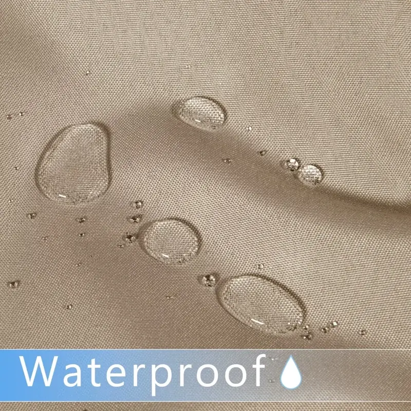 LUSHVIDA Waterproof Outdoor Curtains For Patio Grommet Privacy Curtains For Porch Gazebo Pergola 1 Panel 54 Inch Width X 84 Inch Length Cream