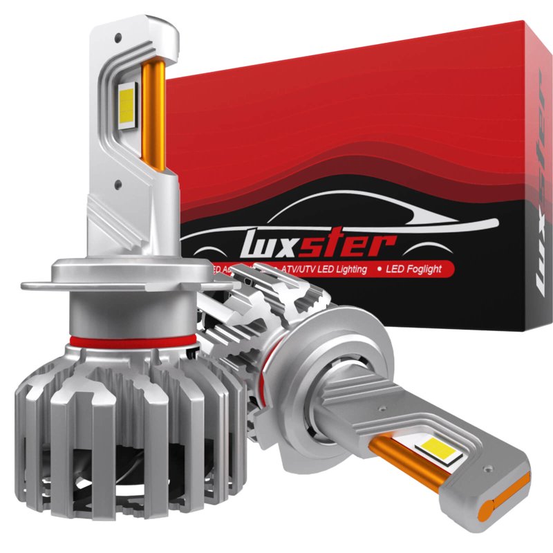 LUXSTER 2025 HolyKnight 30000LM 55W H7 LED Headlight Bulbs H7 Fog Light Bulbs Super Bright 6000K Cool White Pack Of 2