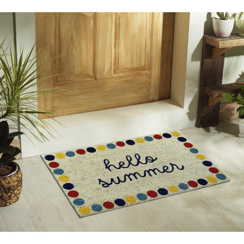 Mainstays 18"x30" Hello Summer Coir Fiber Doormat