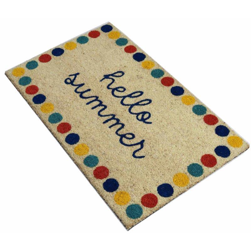 Mainstays 18"x30" Hello Summer Coir Fiber Doormat