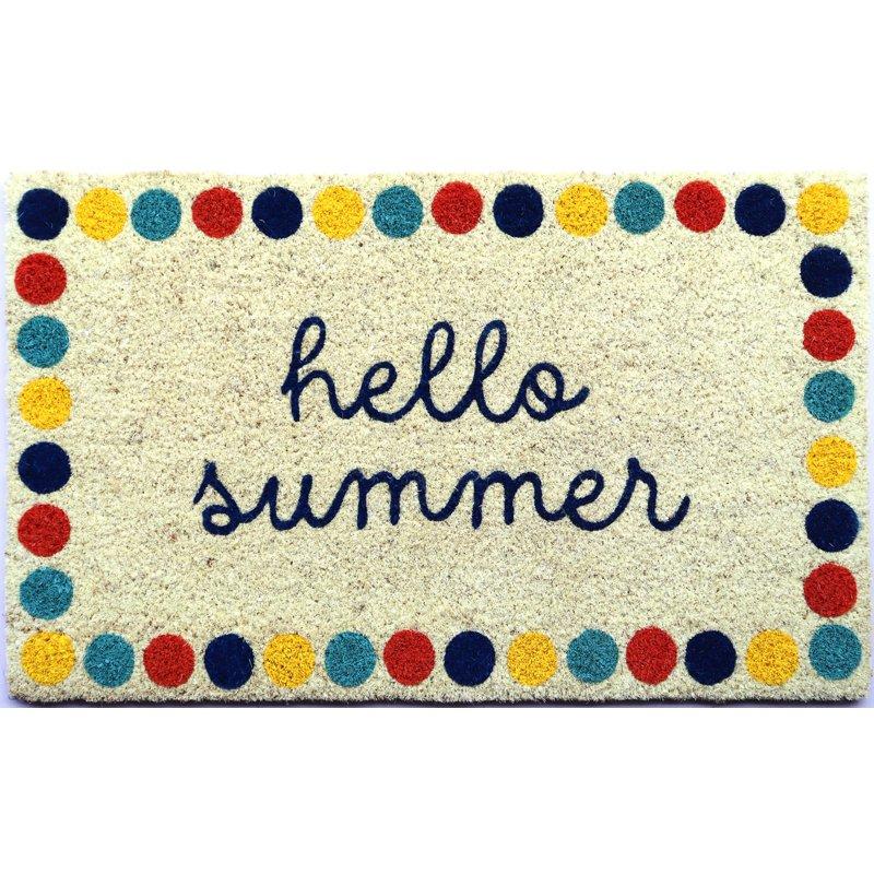 Mainstays 18"x30" Hello Summer Coir Fiber Doormat