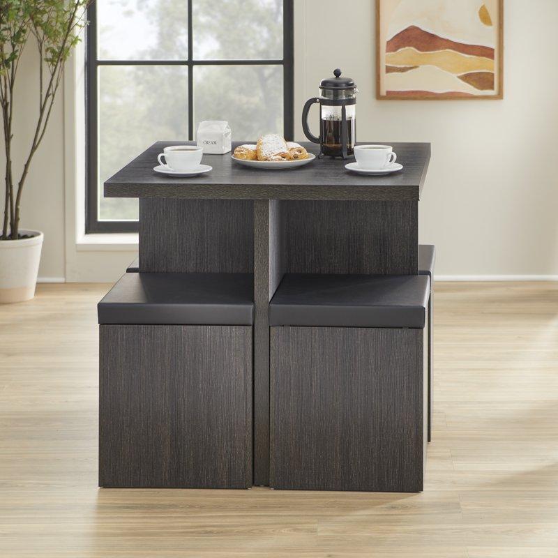 Mainstays 5-Piece Dexter Dining Room/Kitchen Set With Storage Ottoman