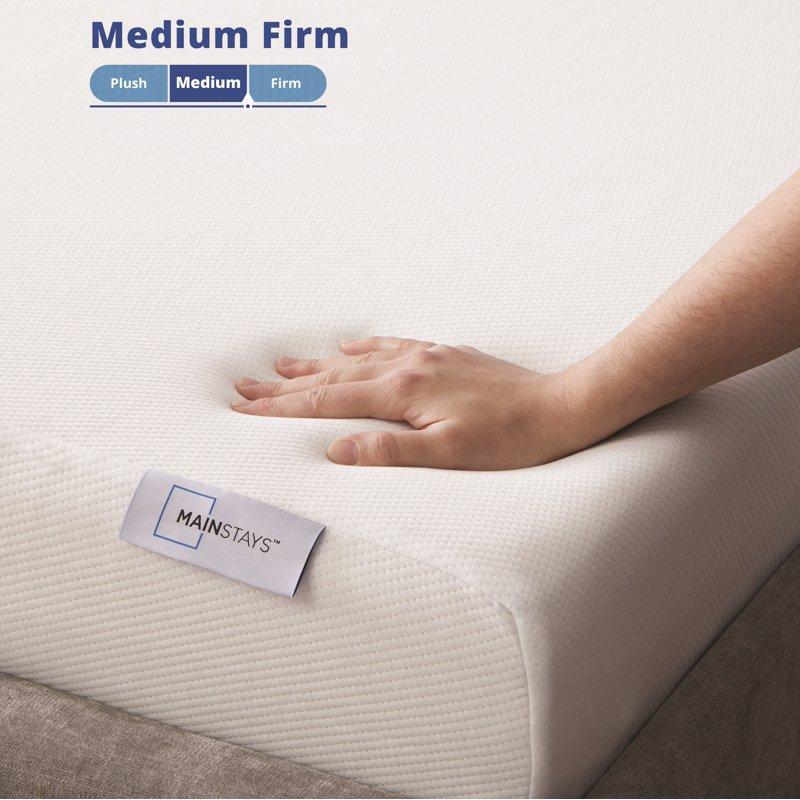 Mainstays 8” Medium Firm Memory Foam Mattress Twin