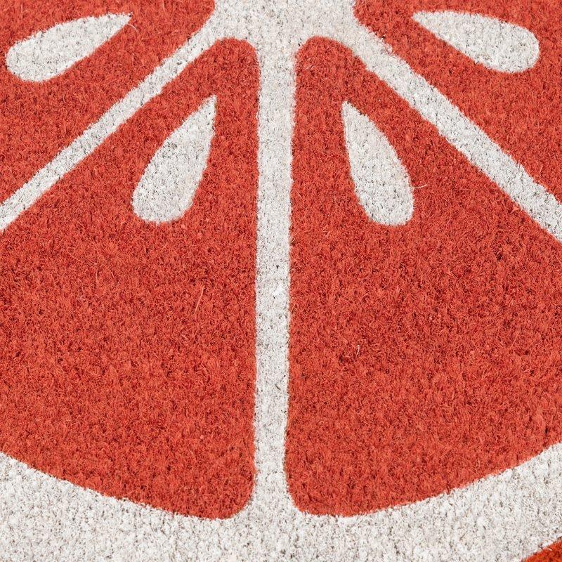 Mainstays By Becky G. & Alejandra Coir Outdoor Mat Orange Slice 18" X 30"