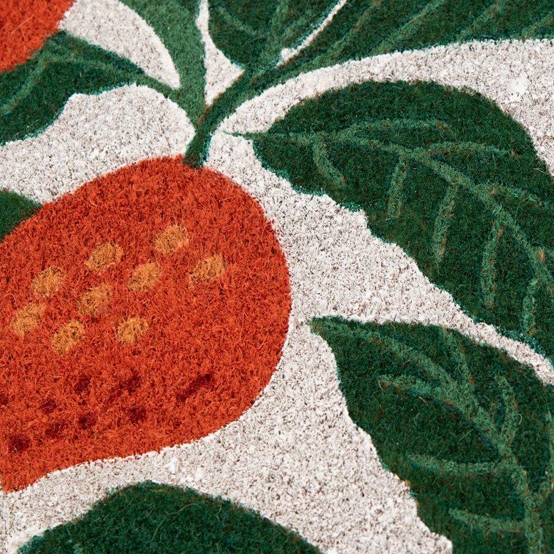 Mainstays By Becky G. & Alejandra Coir Outdoor Mat Orange & Green 18" X 30"